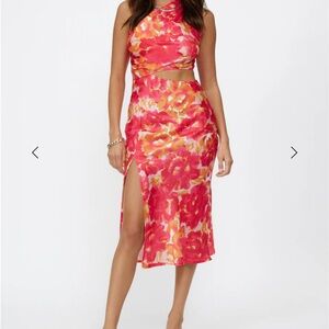 HelloMolly BLISSFUL HEART MIDI DRESS FLORAL